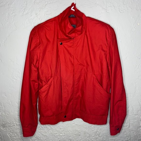 Vintage 80s Eaton's Unisex Medium Red Jacket with Shoulder Pads - Picture 1 of 5